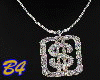 (B4) Dollar sq Necklace 
