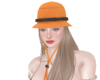 Orange Hat-Hair