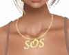 SOS Necklace Gold