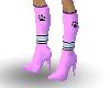 (k)pink & bl PAWED boots