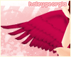 !h! hot pink angel wings