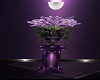Purple flowers vase