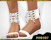 ! Laced Sandals White