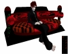 rosered couch