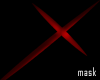 Metallic Red X Mask