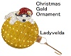 Gold Christmas Oranment