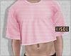 K | pink crop top