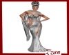 silver wow gown