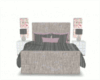 Gray And Pink Bed