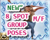 "NEW" 8 POSES GROUP POSE