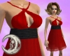 Crimson Halter Dress