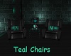 Teal Chair w/pose