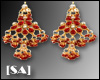 [SA] Red Kundan Earrings