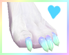 Pastel Rainbow paws