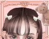 hair clip bow white