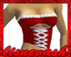 (L) Bustier - Red/White