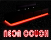 Couch Red Neon Glow