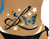B Butterfly Tattoo BH