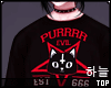 한. evil meow sweater