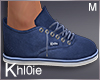 K patches blue shoes M