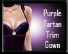 Purple T/Trim Gown