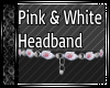 Pink & Wht Flower Headba