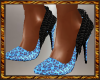 Fancy Blue High Heels