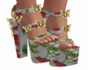Floral Shoes Butterfly