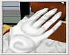 CL*white velvet gloves