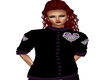 Black n Purple heart top