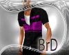 (Br) Purple & BlacK Shir