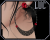 [luc] Nox Earrings Ruby