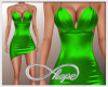 Satin Dress - Emerald