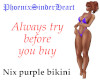 Nix purple bikini