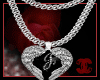 Necklace Heart .J.