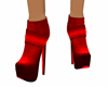 DJS red leather heels