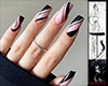 Ts Pink & Black Nails