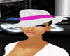 [DA]white&pnk pimpet hat