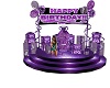 purple birthday thron