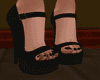 E♥  Black Open Pumps