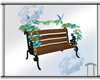 Teal Butterfly Bench
