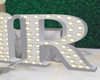 gray r marquee