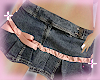 ! frilly bow denim skirt