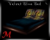 Velvet Blue Bed