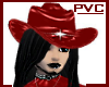 -Red PVC Hat-
