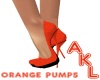 AKL Orange glitter pumps