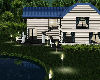 Country Home with Pond