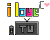 -iC- I Love TV Sticker