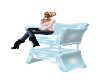 blue reflective chair(YK