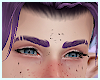☾ Warm Purple Eyebrows